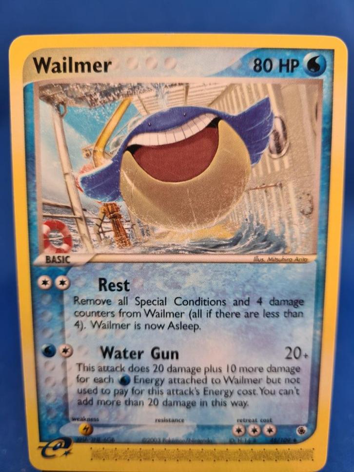 Wailmer 48/109 - Ruby &amp; Sapphire, Hobby en Vrije tijd, Verzamelkaartspellen | Pokémon, Gebruikt, Verzenden