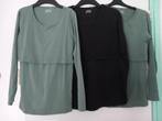 3x voedingstop longsleeve Prenatal S/xs, Gedragen, Groen, Shirt of Top, Ophalen of Verzenden