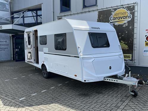 Knaus Sport 500 EU NIEUW-ENKELE BEDDEN, Caravans en Kamperen, Caravans, Bedrijf, tot en met 4, 1000 - 1250 kg, Rondzit, Knaus