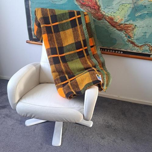Didas Vintage Wollen Deken – Herfsttinten & Hollandse Kwalit, Huis en Inrichting, Woonaccessoires | Plaids en Woondekens, Ophalen of Verzenden