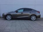 Mazda 3 2.0 GT-M | Leder | PDC | Cruise |, Auto's, Gebruikt, Zwart, 4 cilinders, Bruin