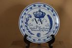 Porceleyne Fles wandbord Wilhelmina 1919, Verzamelen, Koninklijk Huis en Royalty, --, Overige typen, Ophalen of Verzenden, Zo goed als nieuw