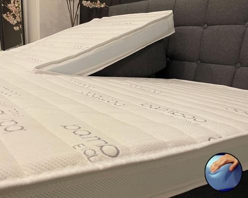 Bamboo exclusive Splittopper Nasa Traagschuim Dreambedden, Huis en Inrichting, Slaapkamer | Boxsprings, Nieuw, 140 cm, 200 cm
