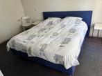 2 persoons Bed, Ophalen, Gebruikt, Blauw, Tweepersoons