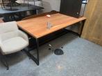 Tafel acacia hout 200x100 nieuw in doos van 599 nu 129 nog4, Ophalen, 100 tot 150 cm, Vijf personen of meer, Metaal