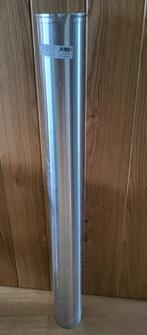 Nieuw 1 stuks Burgerhout rookgaspijp enkelwandig 100 mm, Ophalen of Verzenden, Minder dan 2 meter, Nieuw, Aluminium