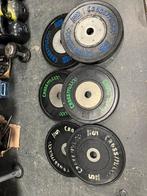 Crossmaxx Competition bumperplates incl olympische stang, Ophalen, Bumperplates, Gebruikt, Met stang