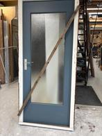 Hardhoutendeur met kozijn 2085x943, Doe-het-zelf en Verbouw, Deuren en Horren, Ophalen, Gebruikt, 80 tot 100 cm, Binnendeur