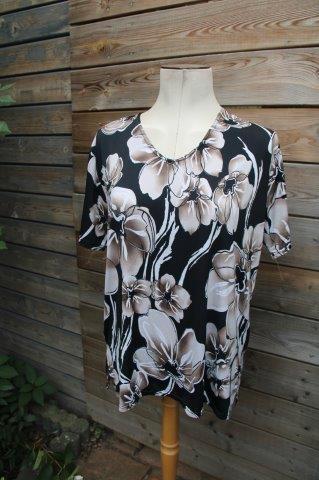 Tuniek zwart/ bruin/ wit Magna mt 44-46 Vaste prijs OPRUIMIN, Kleding | Dames, Blouses en Tunieken, Zo goed als nieuw, Maat 42/44 (L)