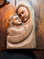 Houten relief icoon, art deco., Antiek en Kunst, Antiek | Religie, Ophalen of Verzenden