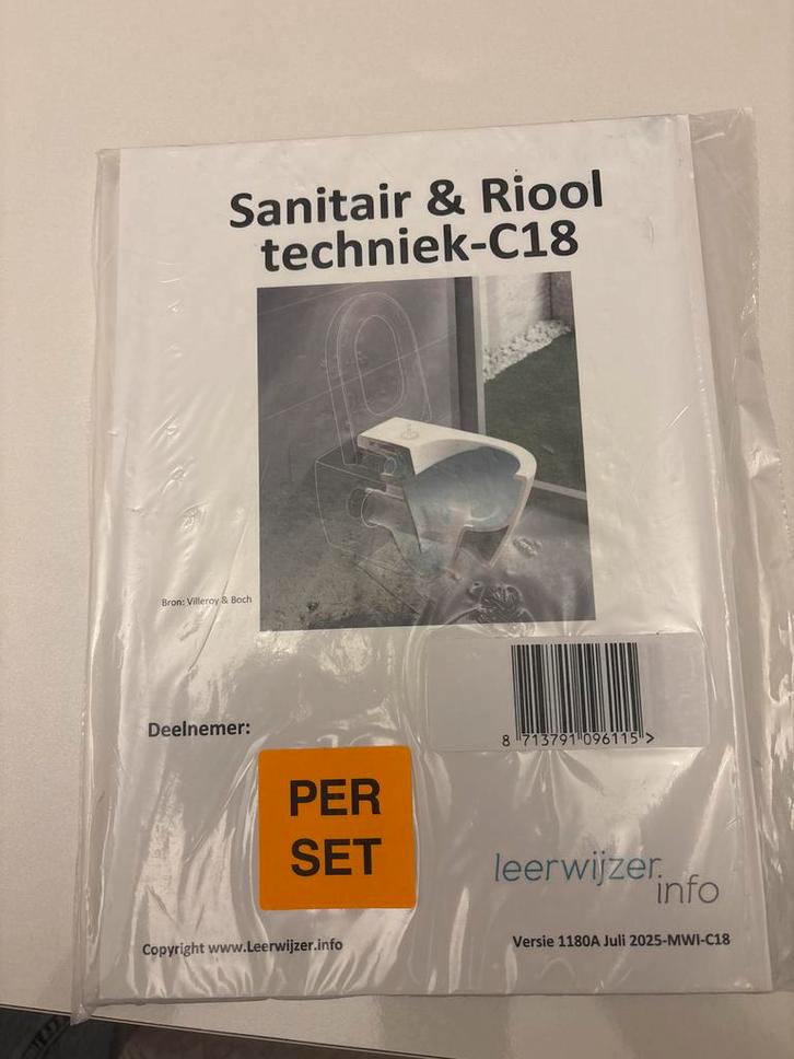 Techniek sanitair en riooltechniek boek MBO 4 - Nieuwstaat!, Boeken, Studieboeken en Cursussen, Zo goed als nieuw, MBO, Beta, Ophalen of Verzenden