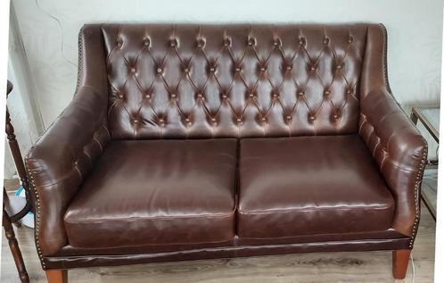 2 zits bank (vintage), Huis en Inrichting, Banken | Sofa's en Chaises Longues, Gebruikt, Tweepersoons, Minder dan 150 cm, 75 tot 100 cm