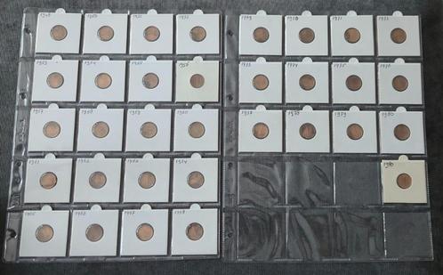 1 cent complete series 1948 tot 1980, Postzegels en Munten, Munten | Nederland, Setje, 1 cent, Koningin Beatrix, Verzenden