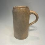 Mooie gave 1 liter Steengoed bierpul, Antiek en Kunst, Antiek | Keramiek en Aardewerk, Ophalen of Verzenden