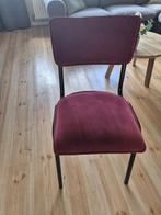 4 Bordeaux velvet Kick stoelen, Ophalen, Gebruikt, Vier, Stof