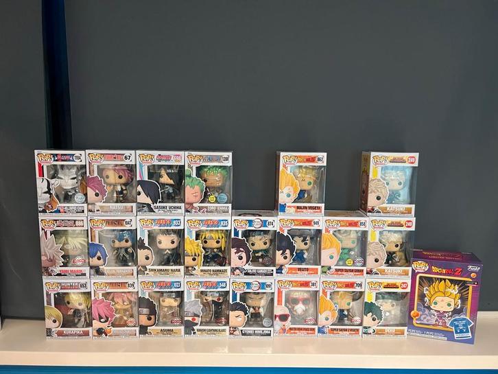 Anime Funko Pops + Dragonball Tee Maat M, Verzamelen, Poppetjes en Figuurtjes, Nieuw, Ophalen of Verzenden