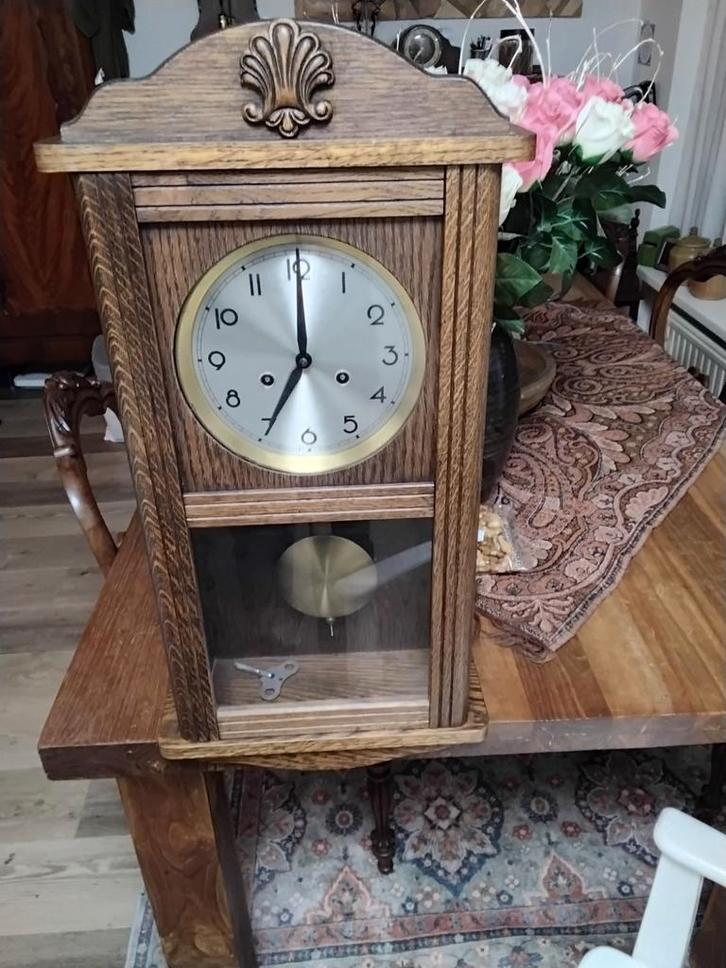 Antieke Bak Regulator Wandklok, Antiek en Kunst, Antiek | Klokken, Ophalen of Verzenden