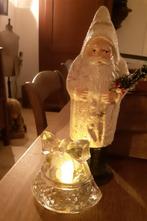 ~ Glazen Klok Bel Waxinelichthouder Kaarsenhouder, Diversen, Kerst, Ophalen of Verzenden, Zo goed als nieuw