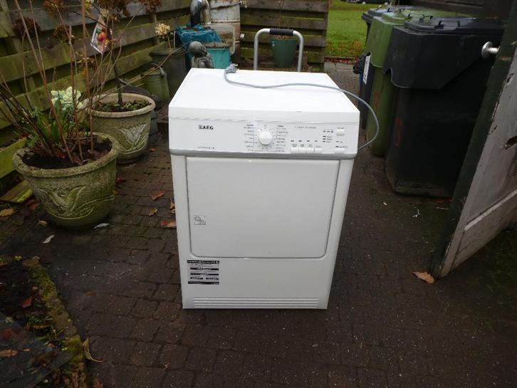 wasdroger, Witgoed en Apparatuur, Wasdrogers, Gebruikt, Luchtafvoer, Voorlader, 6 tot 8 kg, 85 tot 90 cm, Ophalen