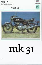 Mk31 motorkaart norton 850 commando interstate, Ophalen of Verzenden, Zo goed als nieuw, Motoren