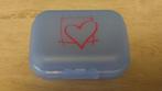 Tupperware Smartclipdoos Lunchdoos Midi Blauw met hart Nieuw, Nieuw, Overige typen, Ophalen of Verzenden, Rood