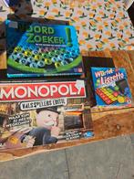 3 leuke spellen: Woordzoeker, Monopoly, Ligretto, Hobby en Vrije tijd, Gezelschapsspellen | Bordspellen, Een of twee spelers, Ophalen of Verzenden