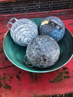 Antieke zinken netten drijvers, Antiek en Kunst, Ophalen