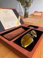 Ray-Ban Gouden Aviator – Limited Edition, Zonnebril, Overige kleuren, Ophalen of Verzenden, Zo goed als nieuw