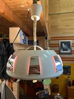 Vintage jaren 70 space age hanglamp, wit paars, lakro, Huis en Inrichting, Lampen | Hanglampen, Ophalen, Vintage, ?, Zo goed als nieuw