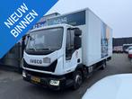 Iveco EUROCARGO 75E21 EURO-6 BAKWAGEN LAADKLEP 1000kg KLIMA, Auto's, Vrachtwagens, Euro 6, Iveco, Wit, Bedrijf