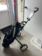 Golf trolley incl. vintage tas - golfrolley / golfkar, Sport en Fitness, Golf, Ophalen, Gebruikt, Golfkar