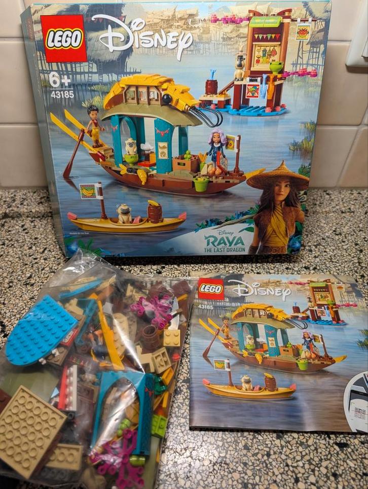 Lego 43185 Disney Raya - Zo goed als nieuw!, Kinderen en Baby's, Speelgoed | Duplo en Lego, Zo goed als nieuw, Lego, Complete set