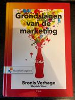 Grondslagen van de marketing - Bronis Verhage, Ophalen of Verzenden, Zo goed als nieuw, Economie en Marketing, Noordhoff Uitgevers