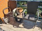 2 tuinstoelen met tafeltje, Tuin en Terras, Tuinsets en Loungesets, Ophalen of Verzenden, Gebruikt, 2 zitplaatsen