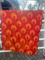 Gordijnen oranje tomaatrood oker glans, Overige kleuren, 200 cm of meer, Zo goed als nieuw, Oosters, marokkaans, chinees, ottomaans motief