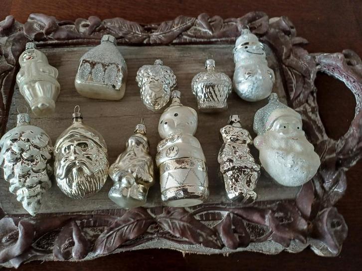 Lotje oude glazen kerstballen, Antiek en Kunst, Curiosa en Brocante, Ophalen of Verzenden