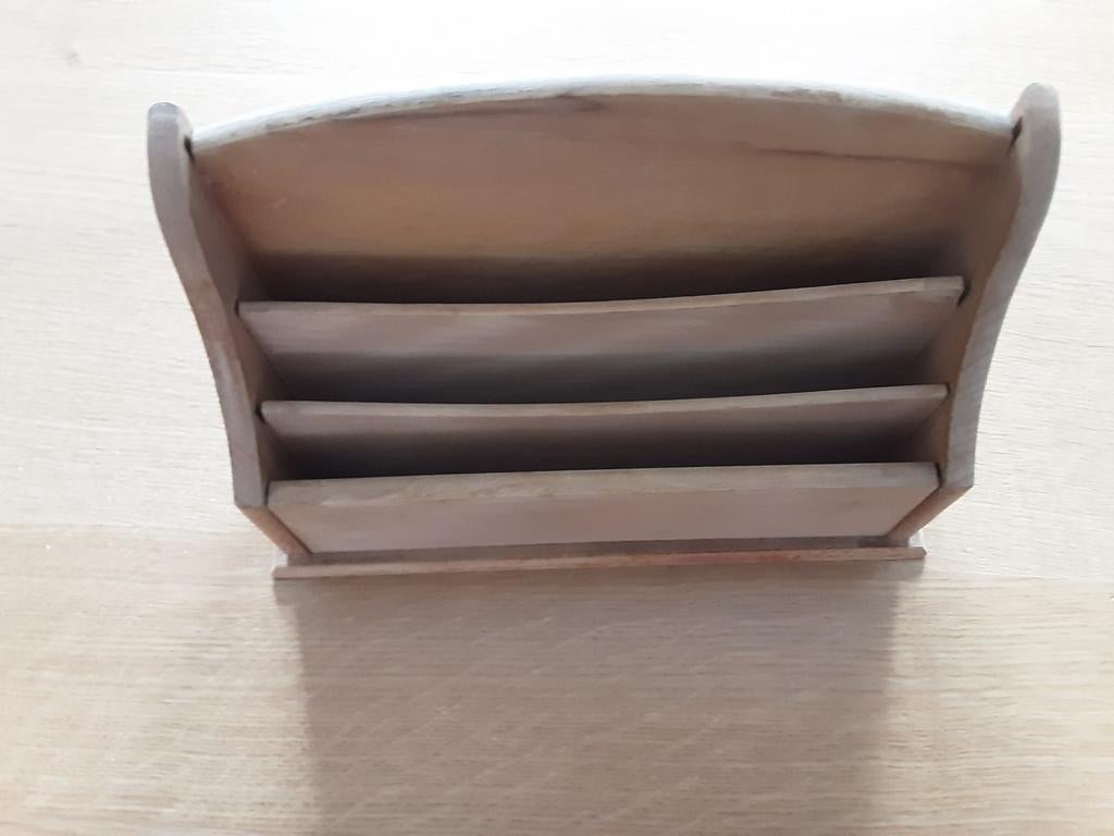 Vintage Brievenbakje Hout, Diversen, Ophalen of Verzenden, Gebruikt