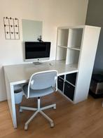 Mooi bureau met kast eraan teab, Ophalen, Zo goed als nieuw