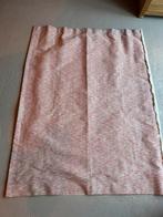 Gordijn dikke stof, gevoerd, visgraat met off-white trimming, 100 tot 150 cm, Ophalen of Verzenden, Zo goed als nieuw, 150 tot 200 cm