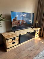TV meubel Mangohout Industrieel, Huis en Inrichting, Kasten | Televisiemeubels, Ophalen, 150 tot 200 cm, Zo goed als nieuw, Minder dan 100 cm