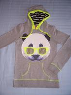 Leuke grijs met gele sweater Coolcat maat 158 met panda, Kinderen en Baby's, Kinderkleding | Maat 158, Meisje, Trui of Vest, Gebruikt
