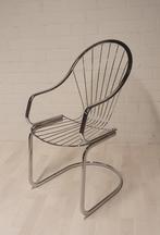 vintage stoel rinaldi design stijl, Ophalen, Gebruikt, Overige kleuren, Metaal