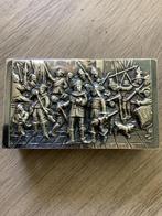 Verzilverde lucifersdooshouder, Antiek en Kunst, Ophalen of Verzenden, Zilver