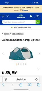 Coleman pop up tent 4 persoons, Caravans en Kamperen, Ophalen, Gebruikt