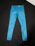 Blauwe Imitatie Leren Broek - Miss Etam maat 38, Miss Etam, Ophalen of Verzenden, Zo goed als nieuw, Blauw