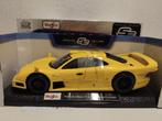 Mercedes Benz CLK GTR Street Version yellow Maisto 1:18 KRD, Hobby en Vrije tijd, Modelauto's | 1:18, Ophalen of Verzenden, Zo goed als nieuw