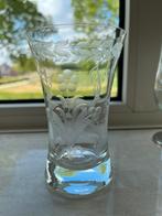 Bierglas kristal, Rattenberg Tirol, jacht, inscriptie, Ophalen of Verzenden, Zo goed als nieuw, Bierglas