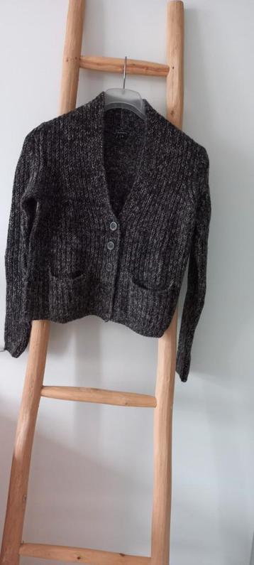 BLANCHE VEST/JASJE GEMÊLEERD BRUIN/BEIGE WOL/ACRYL MT M  beschikbaar voor biedingen