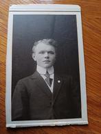 oude foto jongeman cdv ca 1910, Ophalen of Verzenden, Voor 1940, Gebruikt, Foto