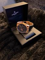 Stijlvol Polshorloge ALPHA SIERRA, Overige merken, Overige materialen, Leer, Polshorloge